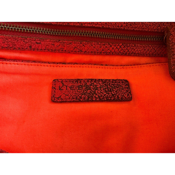 Liebeskind Berline Wool Gray Woven Large Handbag Purse Shoulderbag Leather - Picture 11 of 15